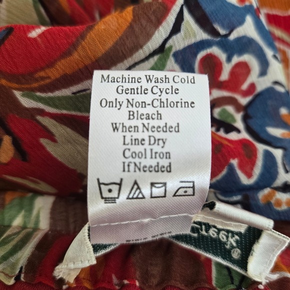 Coldwater Creek Floral Ruffle Layered Skirt, Lined, Size PM - Picture 4 of 15